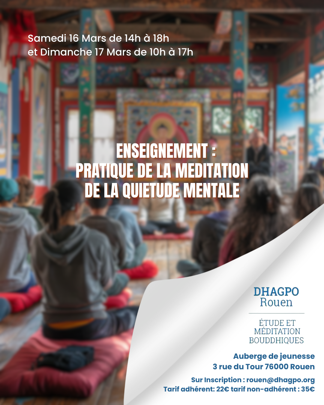 Dhagpo Rouen_Enseignement Méditation